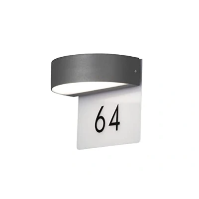 Immagine di Konstsmide Monza 7855 370 Lampada da parete per esterni a LED ERP: G (A G) (monocolore) 9 W Antracite