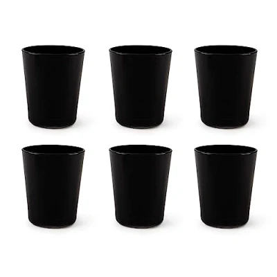Immagine di Excelsa Portofino Set 6 Bicchieri, Nero, 30 Cl., Vetro Soffiato