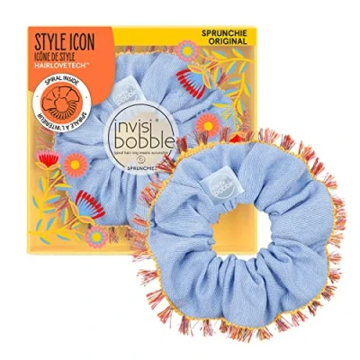 Immagine di Invisibobble scrancis capelli azurra x1 sprunchie Hola Lola I Scrunchies per seta in edizione limitata Scrunchie con forte tenuta