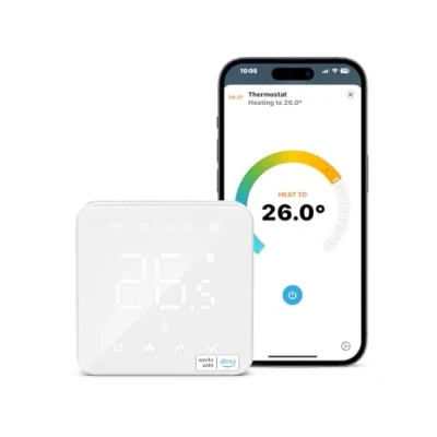 Immagine di Refoss Termostato WiFi Digitale Touchscreen Programmabile Intelligente Caldaia Crono da Parete Compatibile con Apple HomeKit Alexa Google Assistant 3A 2,4GHz