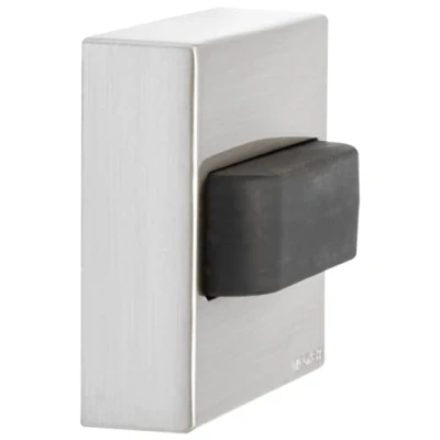 Immagine di WAGNER Fermaporta avvitare 40 x 13 mm I a muro da Corpo in zinco pressofuso con effetto inox, protezione paracolpi gomma termostatica 15516111