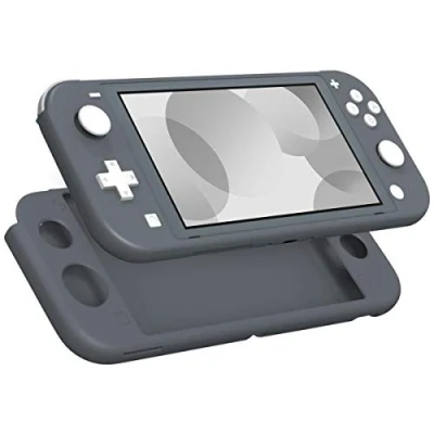 Immagine di MoKo Custodia Compatible con Console Switch Lite 2019 in Silicone, Case Protettiva per Switch, Cover Protezione Grigio