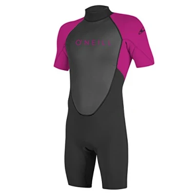 Immagine di O&#039;Neill Wetsuits Reactor II Back Zip Spring, Muta Subacquea Ragazza, Bacca, 12 Anni