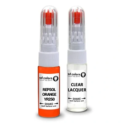 Immagine di SD COLORS REPSOL ARANCIO YR250 compatibile con HONDA New Touch Up Paint Pen Kit di riparazione 20 ML GRAFFIO SPAZZOLA CODICE COLORE (VERNICI+LACQUER)