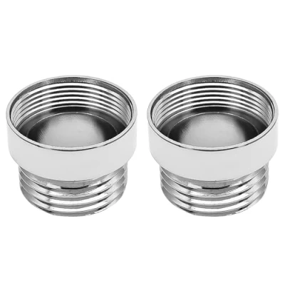 Immagine di Adattatore per rubinetto, 2 pezzi, connettore aeratore, filettatura da 1/2&quot;, in metallo massiccio, depuratore d&#039;acqua (F22 1/2&quot;)