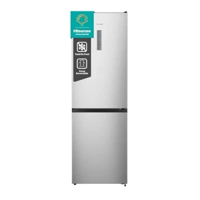 Immagine di Hisense RB390N4CCD1 Frigorifero Combinato Total No Frost, Inox, 1.86x60cm, Classe D, 304L