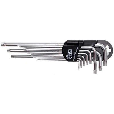 Immagine di Juego de llaves acodadas extra largas T Star (para Torx Plus) TS10 TS50 9 piezas