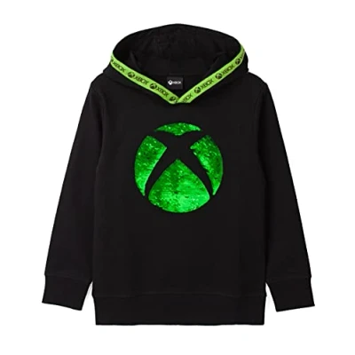 Immagine di Xbox Felpa con Cappuccio Ragazzi Bambini Flip Paillettes Gioco Maglione 11 12 Anni