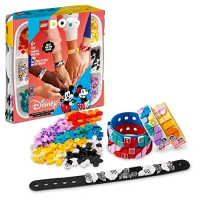 Immagine di LEGO DOTS Disney Multipack Bracciali Topolino e Amici, Kit Giocattoli Fai da Te, Set per Creare Gioielli Bambini con Tessere Glitterate Minnie 41947