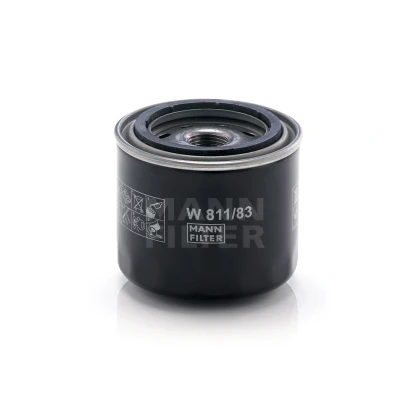 Immagine di MANN FILTER W 811/83 Filtro olio 3/4 16 UNF con una valvola blocco arretramento ad avvitamento