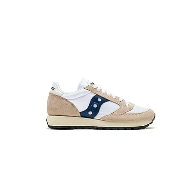 Immagine di Saucony JAZZ Original Vintage Sneakers basse, Donna, Taglia: 38, White/navy Pelle e tessuto