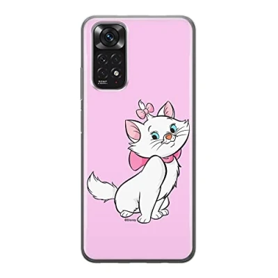 Immagine di Ert Group custodia per cellulare Xiaomi REDMI NOTE 11S 4G / 11 originale e con licenza ufficiale Disney, modello Marie 007 adattato alla forma dello smartphone, in TPU