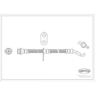 Immagine di CORTECO 19035302 Tubi Freno Assale anteriore 540 SUZUKI: SWIFT 3