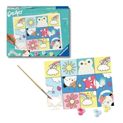 Immagine di Ravensburger CreArt 23727 Dipingere con i Numeri, Squishmallows, dai 12 Anni in su,