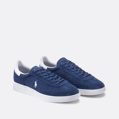 Immagine di Polo Ralph Lauren Bedford TOP LACE Unisex Sneakers basse, Taglia: 46, Navy/white Scamosciato