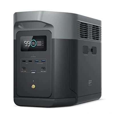 Immagine di ECOFLOW DELTA 2 Max Espandibile 6kWh Centrale elettrica portatile, Batteria LFP 3000 cicli, CA+Solare 80% di carica in meno 1 ora, Fino a 3000W uscita, Generatore solare silenzioso