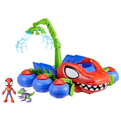 Immagine di Hasbro Marvel Spidey e i Suoi Fantastici Amici, playset Crawler di Dino Webs Supereroi