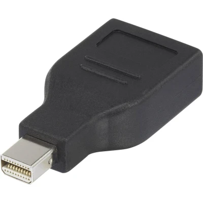 Immagine di Renkforce RF 4174572 DisplayPort Adattatore [1x Spina Mini 1x Presa DisplayPort] Nero contatti connettore dorati