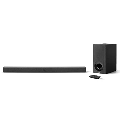 Immagine di DENON DHT S416 Soundbar TV 2.1 con Subwoofer Wireless, Google Chromecast Integrato, Wi Fi, Bluetooth, Dolby Digital, HDMI ARC, Ingresso Ottico, Nero