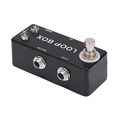 Immagine di Pedale Effetto Loop, Pedali Di Selezione Del Percorso Switcher In Metallo Unlimited Overdub Recording Guitar Loop Effect Pedal Looper per Strumento Musicale, La Regolazione