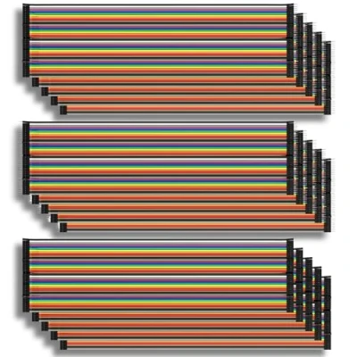 Immagine di AZDelivery 5 x Jumper Wire Cavetti Cable 120pcs Cavi per Breadboard, compatibile con Arduino E Raspberry Pi incluso un Book!
