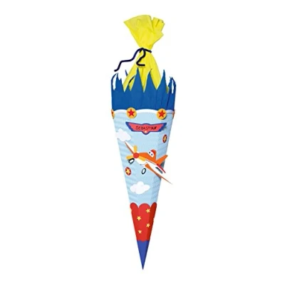 Immagine di Ursus 9850019 Kit per Il bricolage con Aereo, Esagonale, Altezza ca. 68 cm, Coltello 20 Istruzioni Fai da Te e Foglio di appoggio, Ideale la Scuola