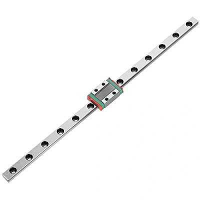 Immagine di LML9B Binario lineare in miniatura, larghezza 9 mm + blocco scorrevole (260 mm)