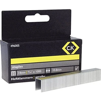 Immagine di C.K 496005 Graffette tipo 140 1000 pz. Dimensioni (L x L) 14 mm 10.5