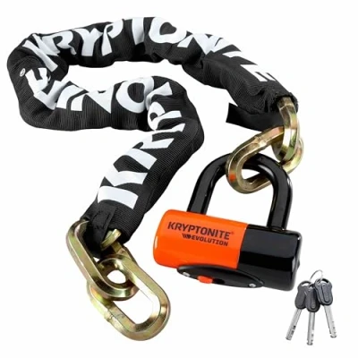 Immagine di Kryptonite 0720018999515 Catena New York 1210 con Grillo Evs4 Disco 14 mm, Taglia 12 mm x 100 cm