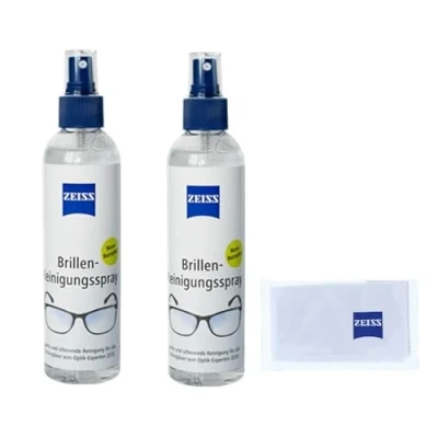 Immagine di ZEISS Spray detergente per occhiali, 2 x 240 ml, con panno in microfibra ZEISS, 20 cm