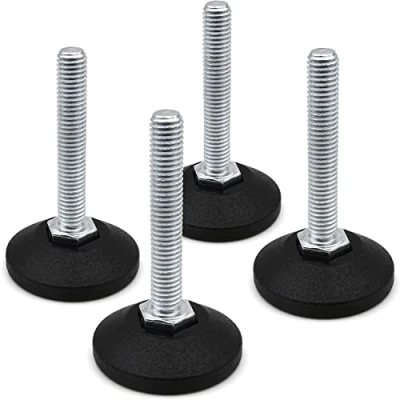 Immagine di Design61 4 viti di regolazione, diametro 38 mm, con vite regolazione zincata M8 x 100 mm