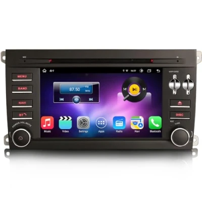 Immagine di erisin 8 Core [4+64GB] Android 13 Autoradio Navigatore per Porsche Cayenne Supporto GPS Carplay Auto DSP Bluetooth DVD Wifi 4G DAB+ TPMS