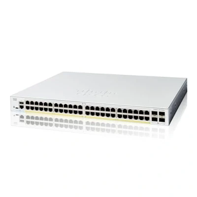Immagine di Cisco Catalyst 1200 48P 4G Smart Switch, 48 porte GE, PoE, 4 SFP 1GE, protezione limitata a vita (C1200 4G)