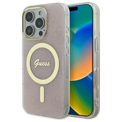 Immagine di CG Mobile Guess GUHMP16XH4STP Custodia rigida per iPhone 16 Pro Max 6,9&quot;, colore: Rosa