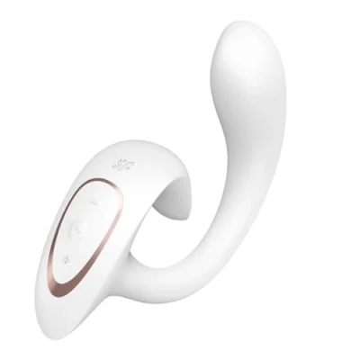 Immagine di Satisfyer G for Goddess 1 16,5 cm vibratore rabbit stimolazione del clitoride e punto 12 programmi di vibrazione impermeabile (IPX7) silicone delicato sulla pelle, colore:bianca