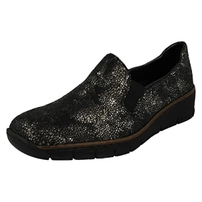 Immagine di Rieker Donna 53766 00 Cristallin Slip On Scarpe Casual, Nero , 39 EU