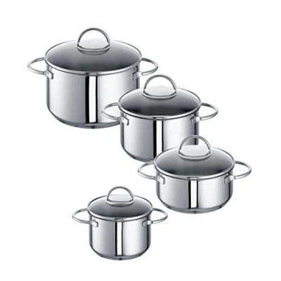 Immagine di Rohe Germany Ravenna Pezzi, Acciaio Inossidabile, Argento, 4 Teiliges Set