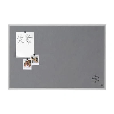 Immagine di Bi Office New Basic Bacheca in feltro 585 x 385 mm grigio