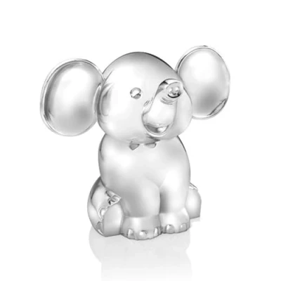 Immagine di Zilverstad 6035261 Salvadanaio a forma di elefante, in lega zinco, Argento, 11 x 13.6 4.2 cm
