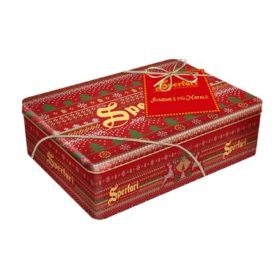 Immagine di Sperlari Latta di Natale Edizione Limitata con Torroncini Zanzibar 250 gr
