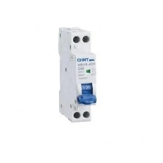 Immagine di CHINT 70015 NBH8 INTERRUTTORE MAGNETOTERMICO 1P+N 6A CURVA C 4. 5KA 1MOD 190234