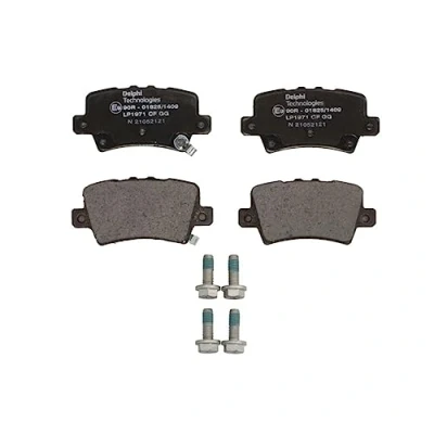 Immagine di DELPHI LP1971 Kit pastiglie freno con segnalatore acustico usura lamierino anticigolío accessori HONDA: CIVIC 8 Hatchback,