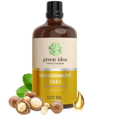 Immagine di Green idea Olio di macadamia 100 ml spremuto a freddo Puro e naturale vettore viso antirughe corpo capelli Doppie punte