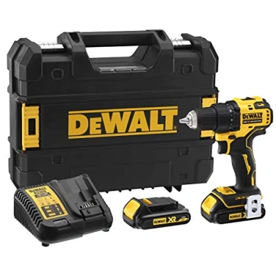 Immagine di DEWALT DCD708S2T QW Trapano avvitatore senza spazzole XR 18V 13mm 65Nm con 2 batterie Li Ion da 1,5Ah e valigetta TSTAK