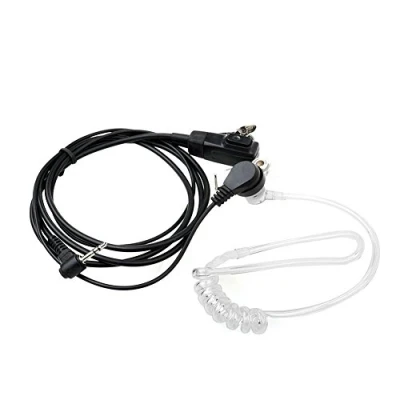 Immagine di 1 Pin Bodyguard Tubo Acustico Cuffia Auricolare Con Microfono PTT Per Motorola Talkabout Cobra Radio