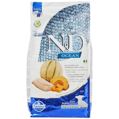 Immagine di N&amp;D OCEAN DOG COD, PUMPKIN AND CANTALOUPE MELON PUPPY MINI 7 KG