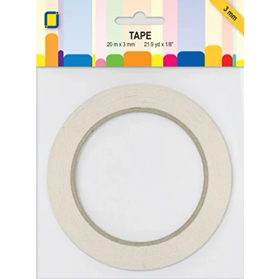 Immagine di JE Jeje Nastro Biadesivo 3 mm x 20 m, Colore: Trasparente