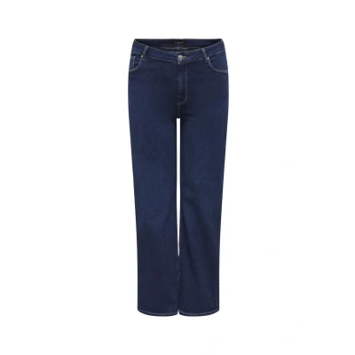 Immagine di ONLY Carmakoma HIGH Waist Carwilly Jeans a sigaretta, Donna, Taglia: 48x32, Dark blue denim