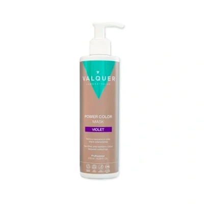 Immagine di Maschera Válquer Professional Power Color per capelli colorati. Vegano e senza solfati (Viola). Esaltatore del colore dei 275 ml