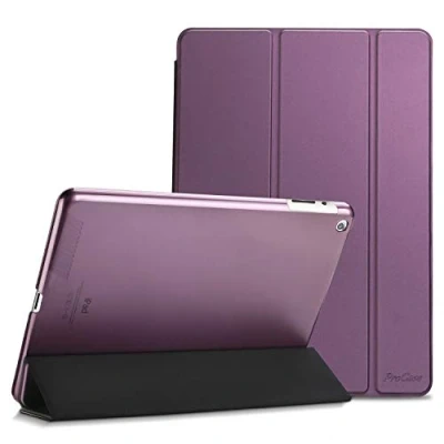 Immagine di Smart Cover per iPad 2 3 4 ProCase Custodia Ultra Sottile Leggero, Support Auto Sveglia/Sonno,con Retro Smerigliato Semi trasparente 2/iPad /iPad (Vecchio modello) Viola